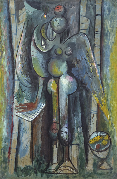 Pintura La mañana verde de Wifredo Lam