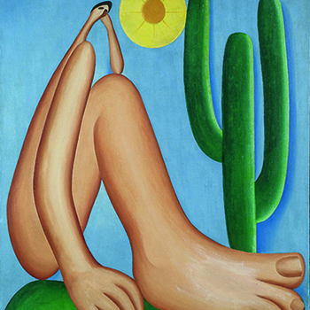 Pintura Abaporu de Tarsila do Amaral